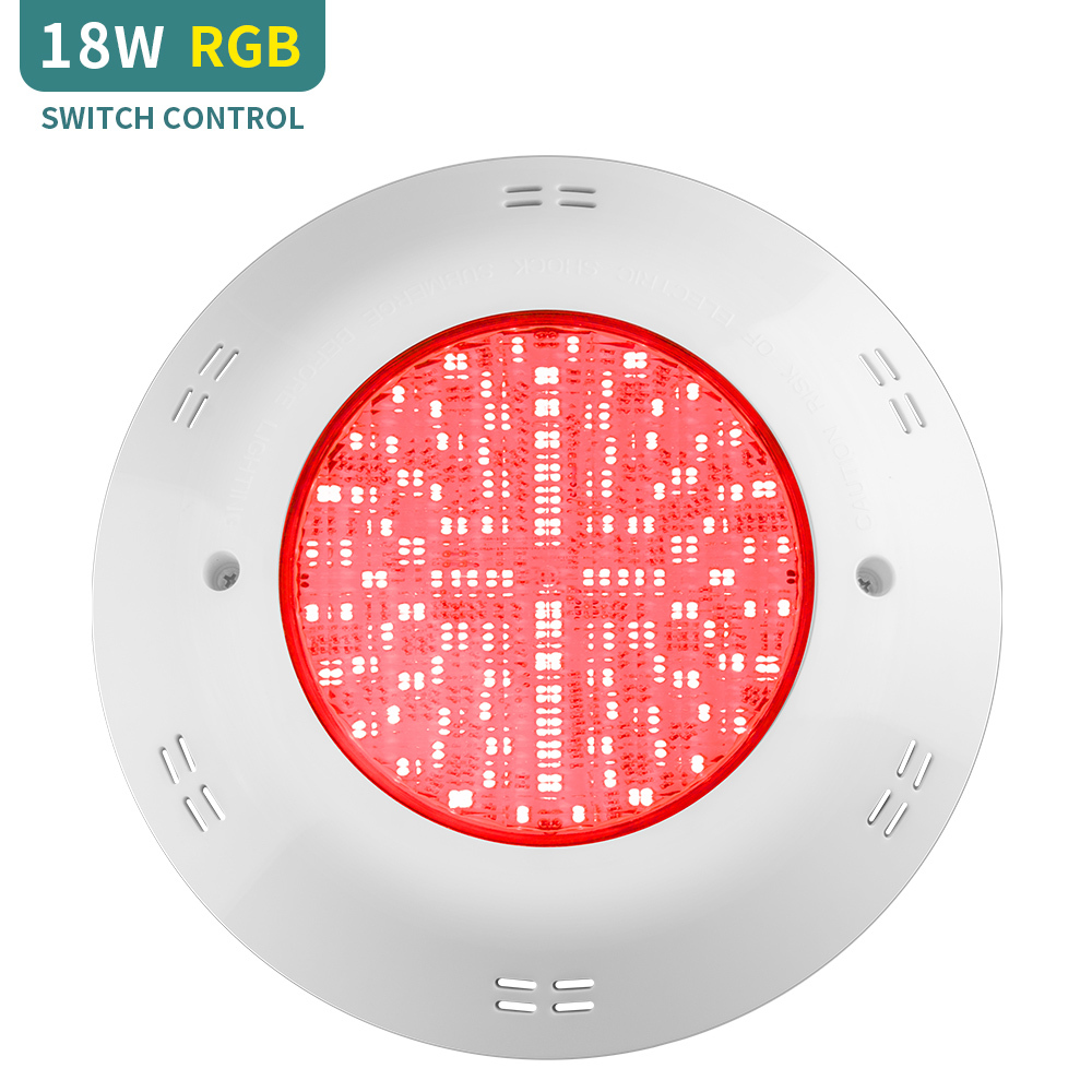 18W RGB LED Pool Lights China Switch Control Led Inground Pool Light