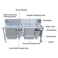 Vente en gros Table à paner électrique pour poulet frit en acier inoxydable Double table à paner réfrigérée pour poulet