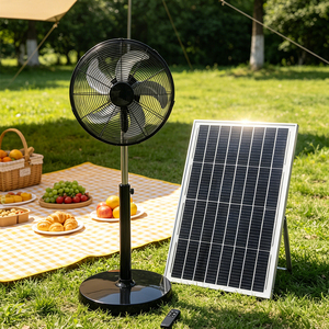 Ventilador Solar DC/AC de 18 Pulgadas con Motor sin Escobillas, Ventilador Recargable con Batería de 45000 mAh, Ventilador de Pie Inalámbrico con Aspas de Aluminio, 35 W, CE - Product Image 3
