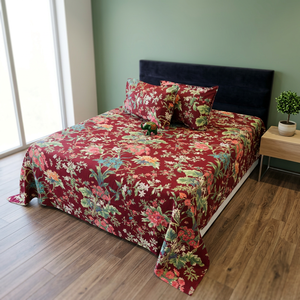 High Quality Discharge Print Bedding Set Cotton <b>Bed</b> Sheet Set Pillow <b>Covers</b> Bedding for Home Hotel - Product Image 2