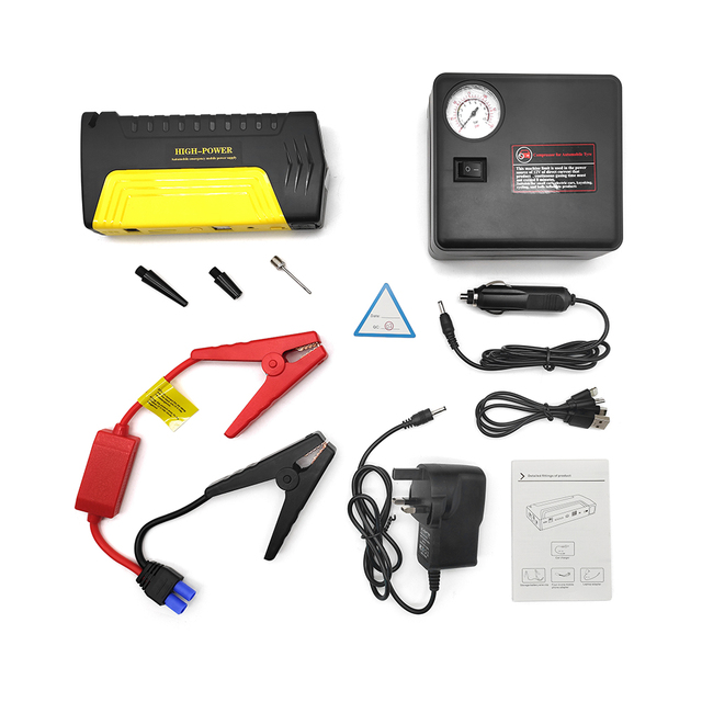 20000mAh 4USB 12V Portable Car Jump Starter Multifunction Auto Car Battery Booster Charger Booster Emergency Power Device