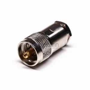 Threaded Cable Mount Straight 180 Degree RF Coax Connector Male Plug UHF PL259 RG58