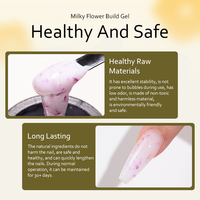 Échantillons Gratuits Gel de Construction Milky Flower Haute Qualité Gel UV Polish OEM/ODM Gel d'Extension pour Ongles