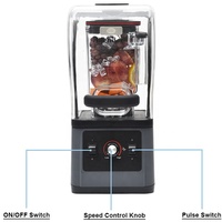 Professionele Blender 1.8l High Power Keuken Milkshake Vruchtensap Smoothie Food Zware Commerciële Blender