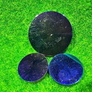 Disco de Obsidiana Natural Aura Electrochapado para Sanación, Decoración del Hogar, Posavasos, Placa de Altar, Lote al por Mayor - Product Image 5