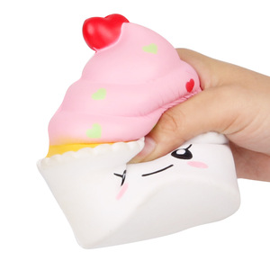 Cartoon Pu Foam Cherry Cupcake <b>Squishy</b> Toy For Kids 2 4 Years Unisex Fidget Toy Decorative Gift - Product Image 2