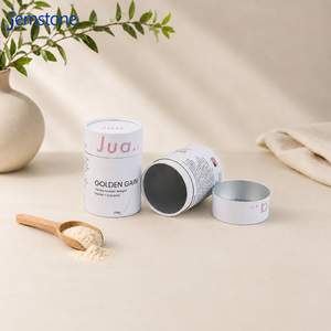 Custom Printed Recyclable Kraft Cardboard Cylinder Box Packaging Damp Proof Luxury <b>Protein</b> Powder Paper Tube Packaging - Product Image 3