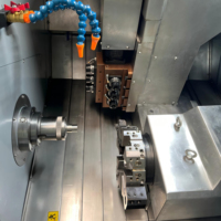 Tour CNC de précision PRCS PR46-3+3 avec broche servo, système SYNTEC, rail de guidage linéaire à rouleaux haute rigidité, axe Y, centre de tournage CNC