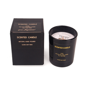 Bougie parfumée sans flamme en cire de soja écologique en gros, pot en verre de 8 oz pour la fragrance d'intérieur, l'aromathérapie, les coffrets cadeaux de la Saint-Valentin - Product Image 1