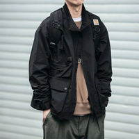 Blouson aviateur d'extérieur d'été personnalisable pour hommes grande taille Streetwear Hip Hop imperméable vente en gros de vestes personnalisables pour