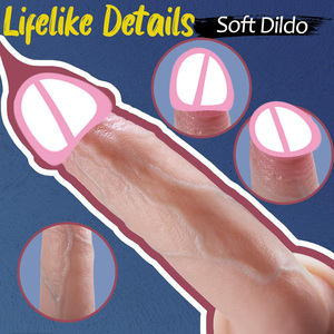 Consolador realista juguetes adultos para mujeres Estimulación del punto G pene artificial con ventosa masturbador anal vaginal femenino - Product Image 2