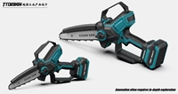 Gergaji Mesin Portabel XTXS 800W 8 Inch dengan Baterai Lithium Isi Ulang, Alat Pemangkas Kebun dan Halaman Belakang, Ergonomis