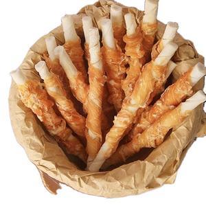 Friandises biologiques pour chiens-Poulet Canard Boeuf Enveloppé Rouleau de peau de vache Nettoyage des dents Haute protéine Dentaire Mâcher Premium Pet Food - Product Image 3