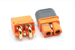 Connecteur de batterie XT60 orange mâle-femelle 30A 500V 4P en cuivre avec broche de signal XT60I-F XT60IPW-M pour câble d'alimentation de drone - Product Image 5