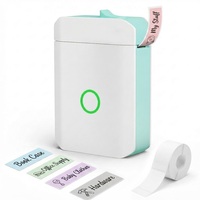 Imprimante d'étiquettes thermiques mini 0,5 pouce à vitesse de 20 mm/s pour papier de 15 mm avec batterie de 1200 mAh pour la création d'autocollants