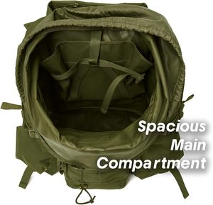 Zaino Tattico Alice Pack Medio da 3 Giorni, Zaino di Soccorso ALICE da 50L Nero con Telaio LC-1 Field Pack - Product Image 3