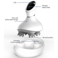 Masseur électrique portatif pour le cuir chevelu avec griffes en silicone doux pour spa à domicile
