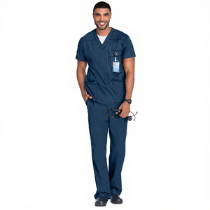 Ensemble de blouses médicales unisexes pour infirmières et médecins, tissu Oxford en spandex, pantalon de jogging sans couture, détection des aiguilles - Product Image 4