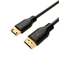 Câble audio-vidéo numérique blindé tressé noir de 1,5 m pour 4K 60Hz haute vitesse, pour appareil photo reflex numérique et ordinateur