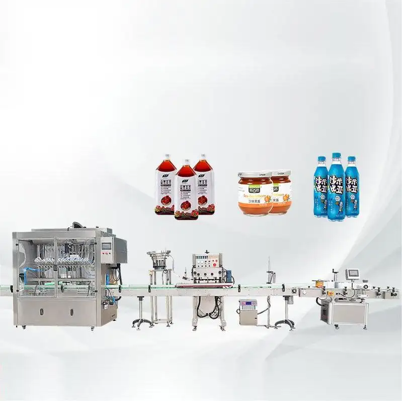 3 In 1 Automatic Liquid Plant Water Bottle Water Drink Washing Filling And Capping Machine Juice Production Line