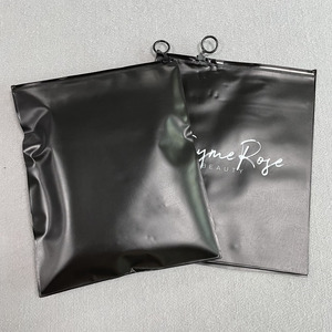 Bán Buôn Tùy Chỉnh In Ấn Bền Đen <span class=keywords><strong>PVC</strong></span> Bao Bì Túi Không Thấm Nước Bụi Bằng Chứng Quần Áo Quần Áo Quần Áo Túi Bao Bì - Product Image 2