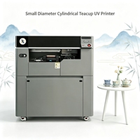 Imprimante UV à jet d'encre à passage unique avec tête d'impression Epson I1600 pour tasses en céramique, verre, bois, plastique de petit diamètre