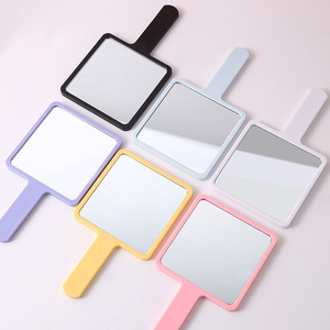 Biểu Tượng Tùy Chỉnh Nhỏ Gọn Gương Du Lịch Nhỏ Nhựa Cầm Tay Espejo Nhãn Hiệu Riêng Mỹ Phẩm Vanity Tay Trang Điểm Gương - Product Image 1