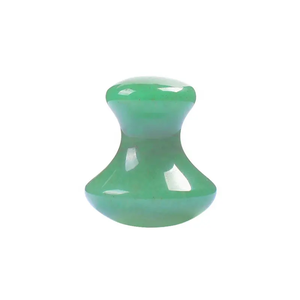 Masajeador facial en forma de hongo <span class=keywords><strong>Jade</strong></span> | Piedra de acupresión antienvejecimiento para masaje facial y corporal 4x3,7 cm - Product Image 5