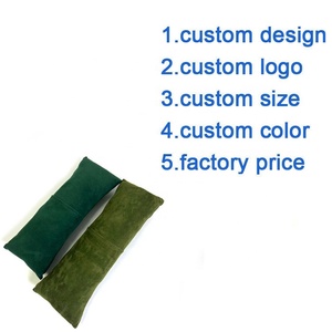 Braccialetto in pelle scamosciata verde all'ingrosso della fabbrica cinese cuscino espositivo per gioielli - Product Image 2