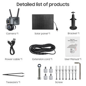 SECTEC AOV 24/7 gerakan berdaya AI CCTV keamanan mikrofon tanam lensa ganda tahan air lampu sorot luar ruangan kamera 4G tahan air - Product Image 6