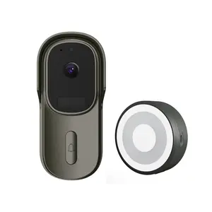 Cuộc Sống Thông Minh WiFi Ngoài Trời Có Dây Chuông Cửa Video IP65 Camera Chuông Cửa Không Dây Với Màn Hình