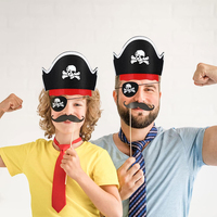 Chapeau de pirate en feutre pour enfants, accessoires de fête, fête à thème d'halloween