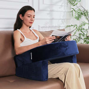 Tableta portátil escritorio sofá portavasos regazo reposabrazos Gaming almohada suave en el regazo almohada escritorio lectura almohada con reposabrazos para cama - Product Image 1