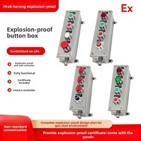 Boîtier de commande antidéflagrant en acier inoxydable, colonne de commande étanche et anti-poussière, interrupteur marche/arrêt sur mesure