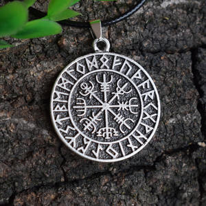 देहाती नॉर्स वाइकिंग कम्पास वेस नेर्स हार के साथ कंपास वेस्सर - Product Image 5