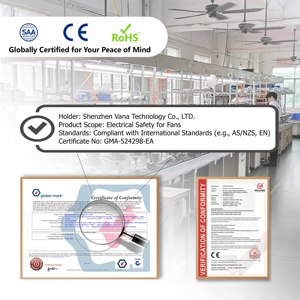 Tùy chỉnh từ xa hoặc tường điều khiển đảo ngược BLDC im lặng động cơ gỗ rắn hugger cấu hình thấp tuôn ra gắn quạt trần cho trần thấp - Product Image 4