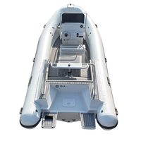 Bateaux pneumatiques à double coque en aluminium de 21 pieds, robustes, type RIB 640, à fond en V profond, en PVC/Hypalon, à vendre