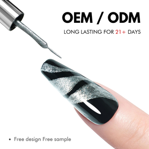 FZANEST อุปกรณ์เล็บแช่ปิด LED/UV เจลซับสีดําและสีขาว 12 สีเล็บ liner ภาพวาดสําหรับเล็บพร้อมโลโก้ OEM/ODM - Product Image 4