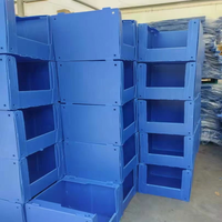 Boîtes de rangement pliables et empilables en carton ondulé recyclable personnalisées pour vêtements et chaussettes d'entrepôt
