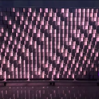 LED flipped display event pixel led rgb light led scalelike matrix with built-in artnet dmx controller for stage nightclub show