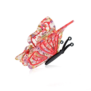 Fermaglio per <span class=keywords><strong>Capelli</strong></span> a Farfalla in Acetato con Logo Personalizzato, Clip per <span class=keywords><strong>Capelli</strong></span> a Presa Forte, Vendita all'Ingrosso OEM ODM - Product Image 3