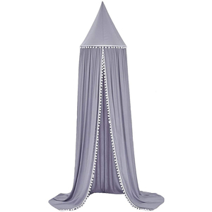 Baldacchino <span class=keywords><strong>per</strong></span> Letto con Pompon <span class=keywords><strong>per</strong></span> Bambini, Tenda a Rete <span class=keywords><strong>per</strong></span> Culla, Decorazione <span class=keywords><strong>per</strong></span> Cameretta, Castello Gioco <span class=keywords><strong>per</strong></span> Bambine - Product Image 2