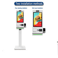 Kiosque de caisse en libre-service à écran tactile Distributeur automatique de paiement de factures numériques pour restaurants Café SDK