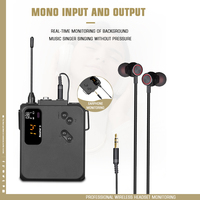 Système de monitoring intra-auriculaire sans fil STABCL ST-9912 avec microphone-casque XLR et jack 3,5 mm, moniteur de scène professionnel 2 canaux