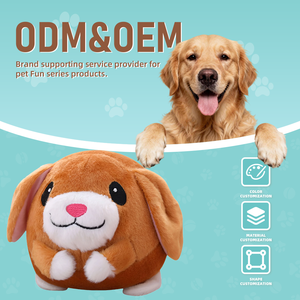 Factory Custom logo Color Style Durable Interactive Electric <strong>Dog</strong> Animal <strong>Toys</strong> Plush Chew <strong>Dog</strong> Teething <strong>Toy</strong> for Brands OEM ODM - Product Image 1