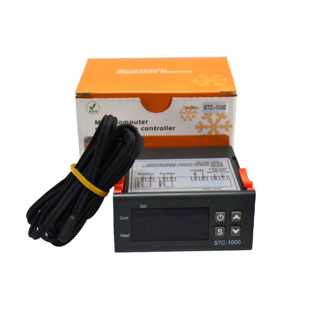 STC-1000 Ac 220v Digital Temperature Controller Smart Cold Room Temperature Control