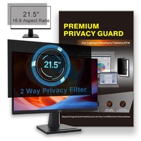 Protection d'écran anti-lumière bleue et anti-reflets, filtre de confidentialité anti-espion à double sens pour moniteur de bureau MSI 21,5 pouces 16:9