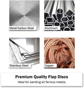 Venta caliente Rueda italiana 6*16 10 Curved 0 Pack 40 Grit 7 "Flap Disc - Product Image 6