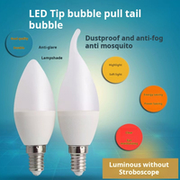 Fourniture directe d'usine Mini bougie LED ampoule plastique 5W lampe à LED C37 E14 lampe 3000K/4500K/6500K
