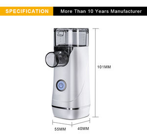 Mesin terapi mini portabel, alat penyemprot baterai dapat diisi ulang medis aman inhaler jala ultrasonik - Product Image 4